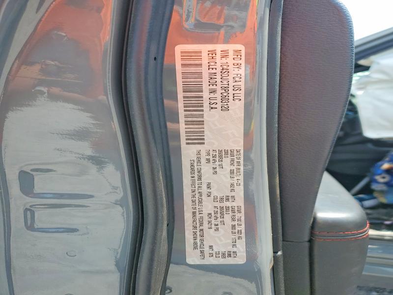 58835236 :رقم المزاد ، 1C4SDJCT8PC603120 vin ، 2023 Dodge Durango مزاد بيع