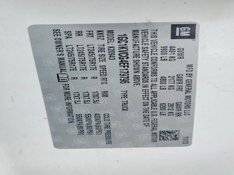 Продажа на аукционе авто 2014 Chevrolet Silverado, vin: 1GC1KVCG4EF179796, номер лота: 85634235