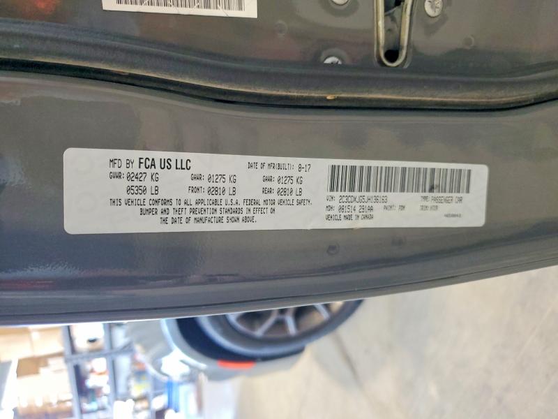 2018 Dodge Charger მანქანა იყიდება აუქციონზე, vin: 2C3CDXJG5JH136163, აუქციონის ნომერი: 58889826