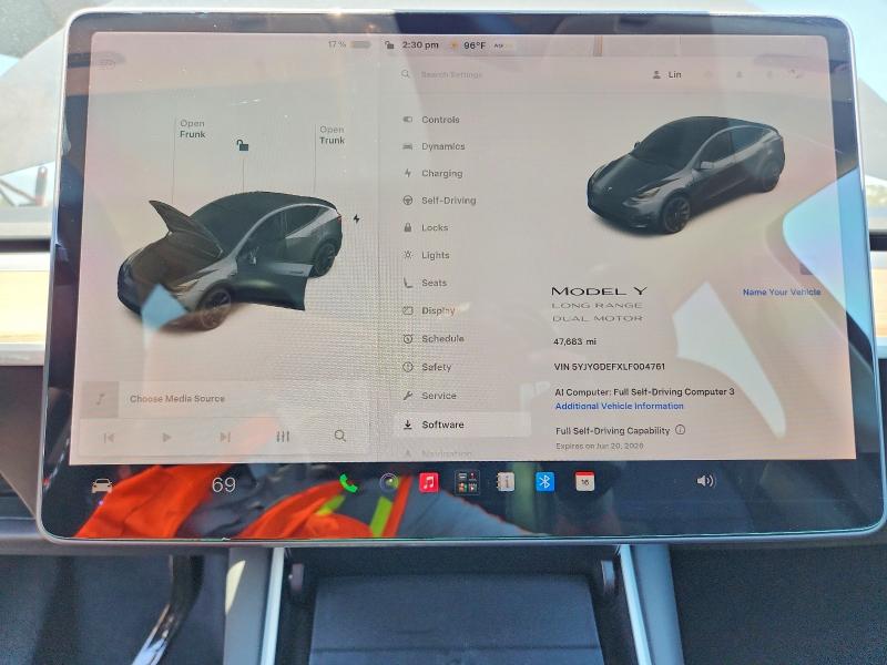 57562516 :رقم المزاد ، 5YJYGDEFXLF004761 vin ، 2020 Tesla Model Y مزاد بيع