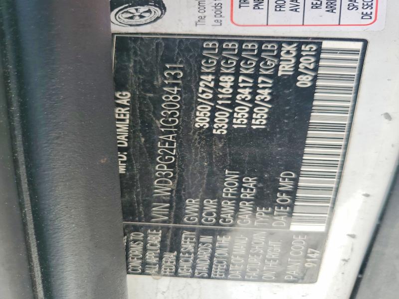 Auction sale of the 2016 Mercedes-benz Metris, vin: WD3PG2EA1G3084131, lot number: 56420036