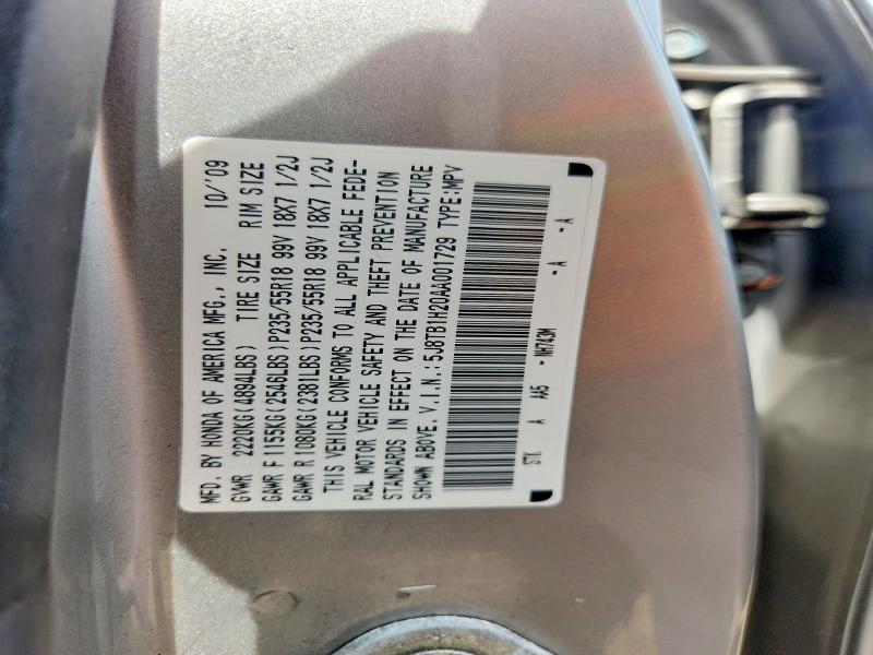 Продаж на аукціоні авто 2010 Acura Rdx, vin: 5J8TB1H20AA001729, номер лоту: 55547036