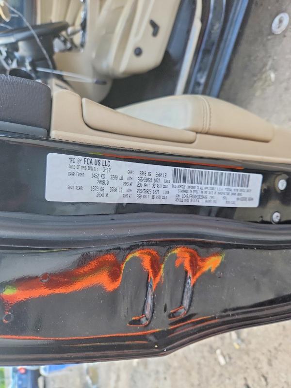 56768976 :رقم المزاد ، 1C4RJFBGXHC835406 vin ، 2017 Jeep Grand Cherokee مزاد بيع