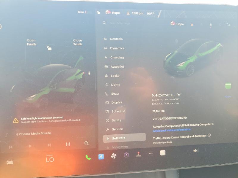 54003606 :رقم المزاد ، 7SAYGDEE7RF036070 vin ، 2024 Tesla Model Y مزاد بيع