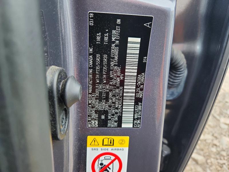 Auction sale of the 2018 Lexus Rx 350, vin: 2T2BZMCA9JC146636, lot number: 57111866