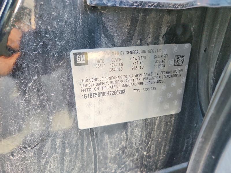 Продаж на аукціоні авто 2017 Chevrolet Cruze, vin: 1G1BE5SM0H7266203, номер лоту: 55524676
