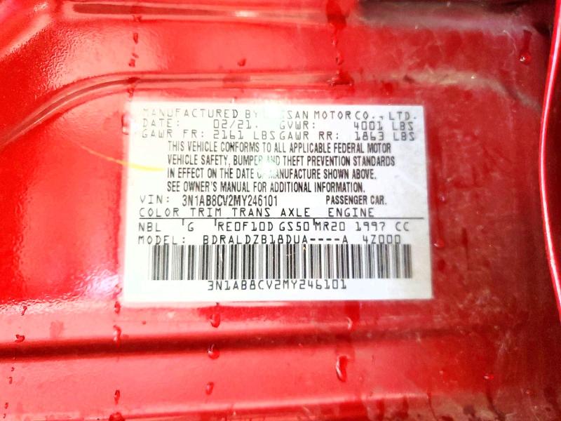 58497146 :رقم المزاد ، 3N1AB8CV2MY246101 vin ، 2021 Nissan Sentra مزاد بيع