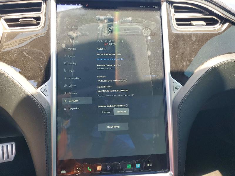 58943336 :رقم المزاد ، 5YJSA1CP4DFP23684 vin ، 2013 Tesla Model S مزاد بيع