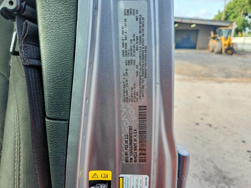 58776716 :رقم المزاد ، 1C4HJXDN0MW527957 vin ، 2021 Jeep Wrangler Unlimited مزاد بيع