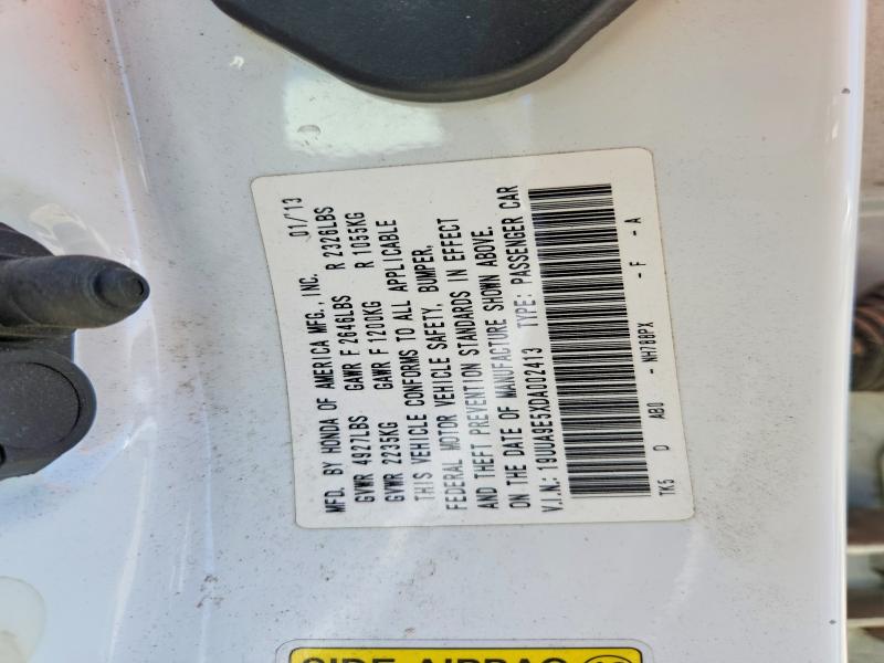 54982486 :رقم المزاد ، 19UUA9E5XDA002413 vin ، 2013 Acura Tl مزاد بيع