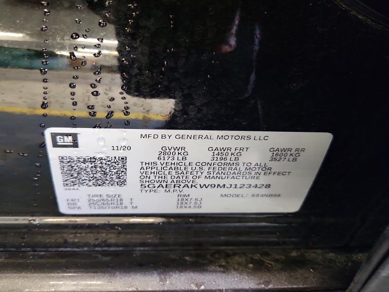 Продажа на аукционе авто 2021 Buick Enclave, vin: 5GAERAKW9MJ123428, номер лота: 56788156