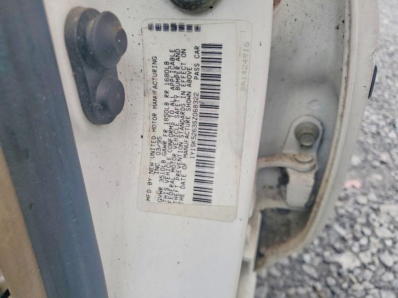 55545486 :رقم المزاد ، 1Y1SK5263SZ068322 vin ، 1995 Geo Prizm مزاد بيع