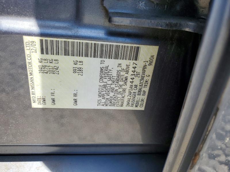Aukcja sprzedaży 2010 Nissan Altima, vin: 1N4AL2AP1AN443447, numer aukcji: 55863066