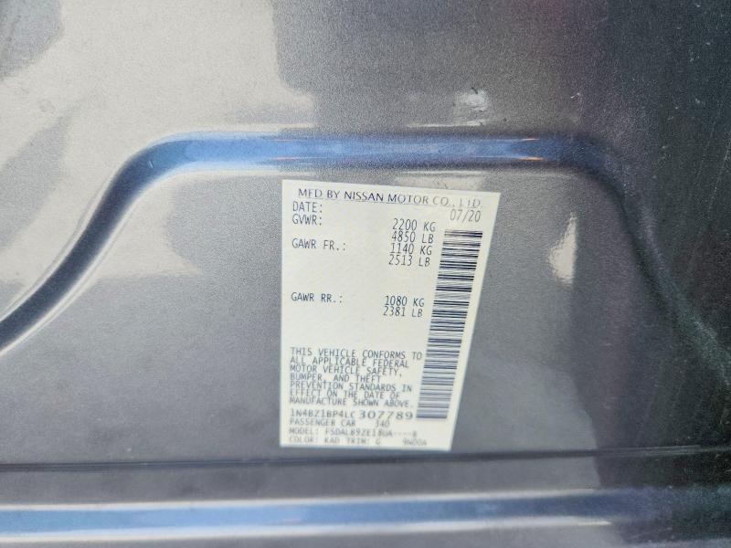 Продаж на аукціоні авто 2020 Nissan Leaf, vin: 1N4BZ1BP4LC307789, номер лоту: 55569056