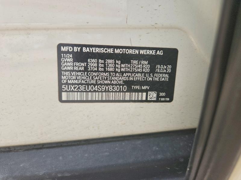 Aukcja sprzedaży 2025 Bmw X5, vin: 5UX23EU04S9Y83010, numer aukcji: 53079026