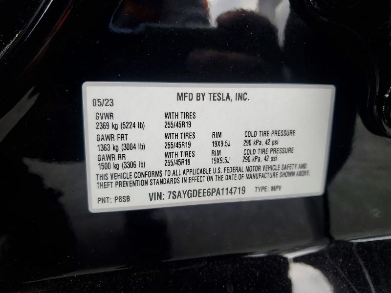 Aukcja sprzedaży 2023 Tesla Model Y, vin: 7SAYGDEE6PA114719, numer aukcji: 56551446