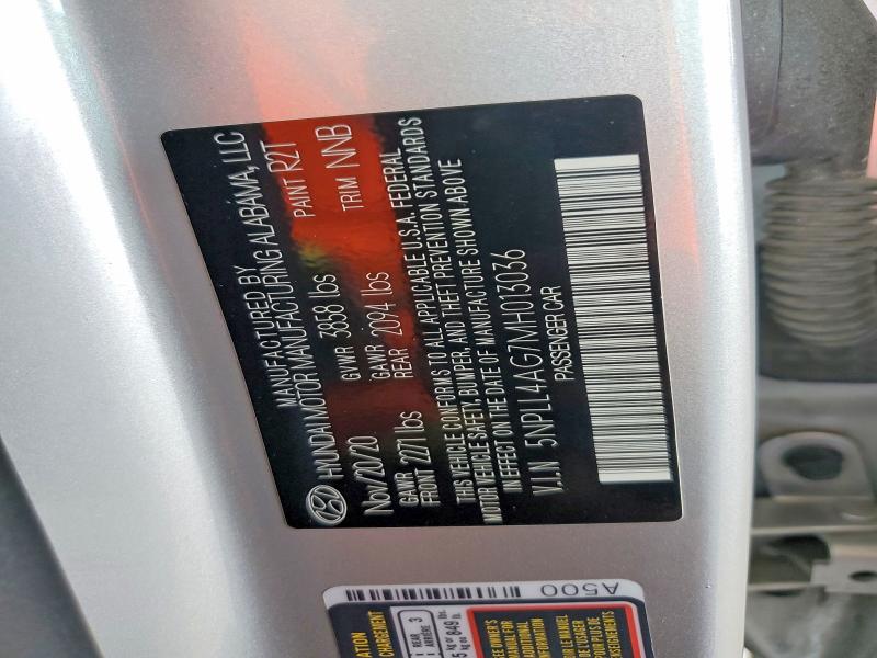 55071616 :رقم المزاد ، 5NPLL4AG7MH013036 vin ، 2021 Hyundai Elantra مزاد بيع