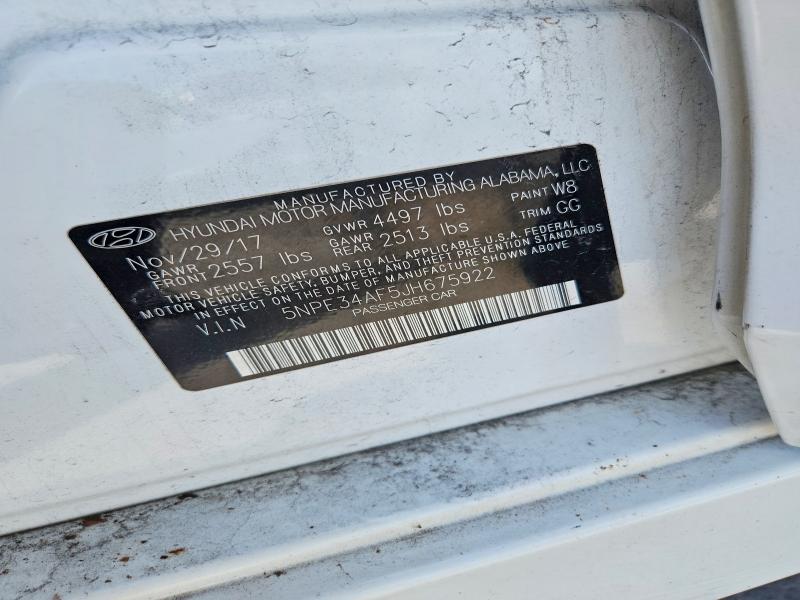 Продажа на аукционе авто 2018 Hyundai Sonata, vin: 5NPE34AF5JH675922, номер лота: 56886116