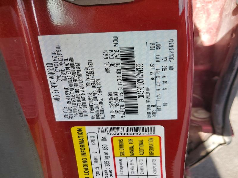Aukcja sprzedaży 2015 Ford Fusion, vin: 3FA6P0HD2FR244258, numer aukcji: 56987916