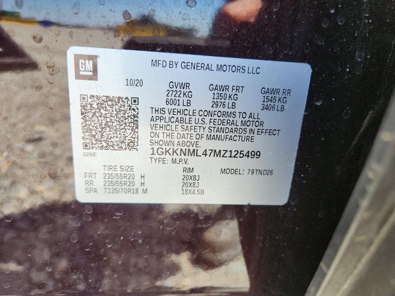 Продажа на аукционе авто 2021 Gmc Acadia, vin: 1GKKNML47MZ125499, номер лота: 58943116