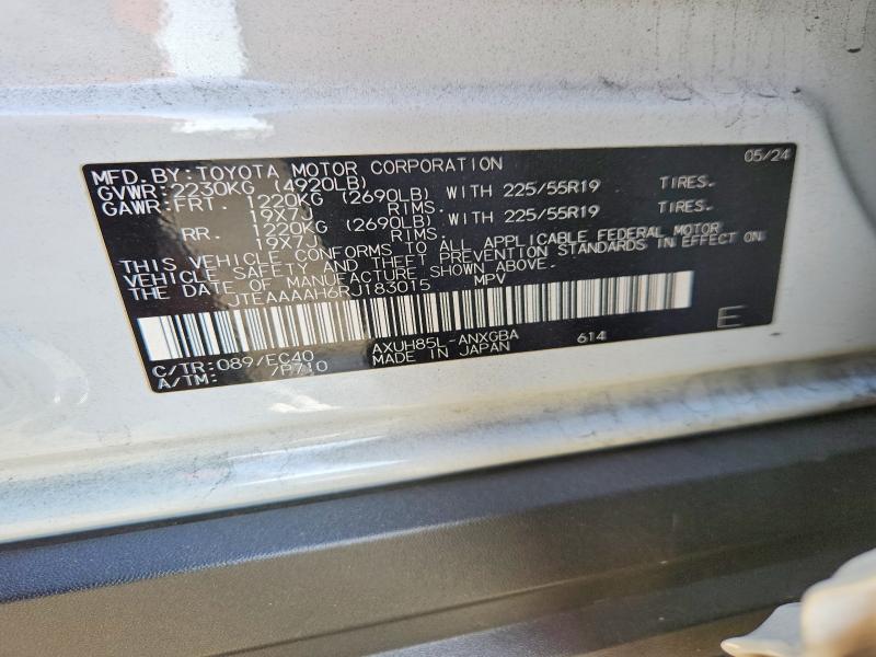 56154716 :رقم المزاد ، JTEAAAAH6RJ183015 vin ، 2024 Toyota Venza مزاد بيع