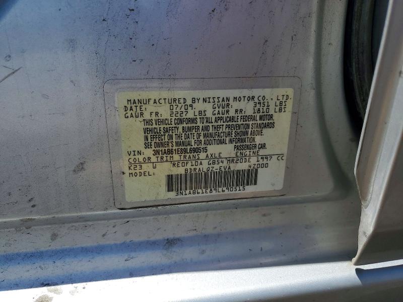 Продаж на аукціоні авто 2009 Nissan Sentra, vin: 3N1AB61E89L690515, номер лоту: 55807206