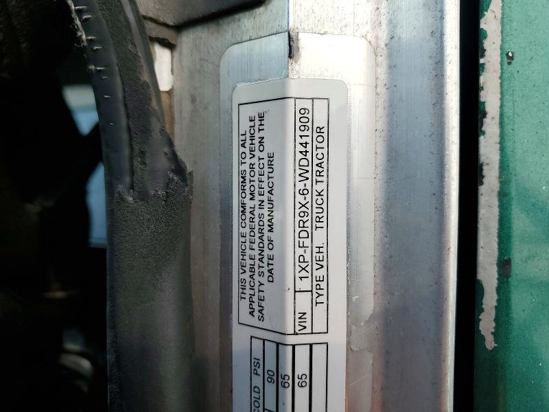 1998 Peterbilt 378 მანქანა იყიდება აუქციონზე, vin: 1XPFDR9X6WD441909, აუქციონის ნომერი: 54591756