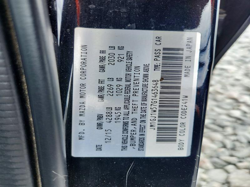 Auction sale of the 2016 Mazda 6, vin: JM1GJ1W57G1463648, lot number: 55737876