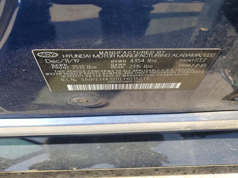 Продажа на аукционе авто 2020 Hyundai Sonata, vin: 5NPEH4J20LH015613, номер лота: 56170556