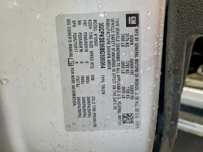 Продажа на аукционе авто 2011 Chevrolet Silverado, vin: 3GCPKSE36BG395064, номер лота: 58368996