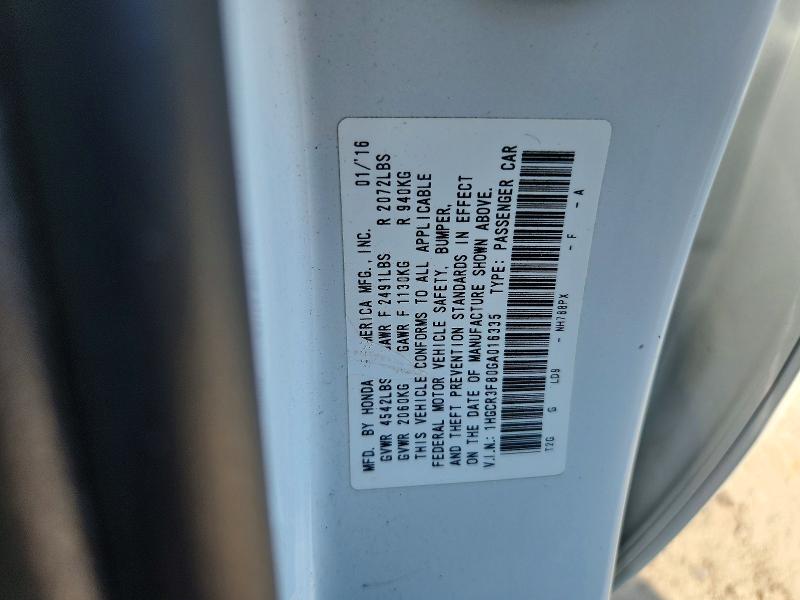 Aukcja sprzedaży 2016 Honda Accord, vin: 1HGCR3F80GA016335, numer aukcji: 58680196