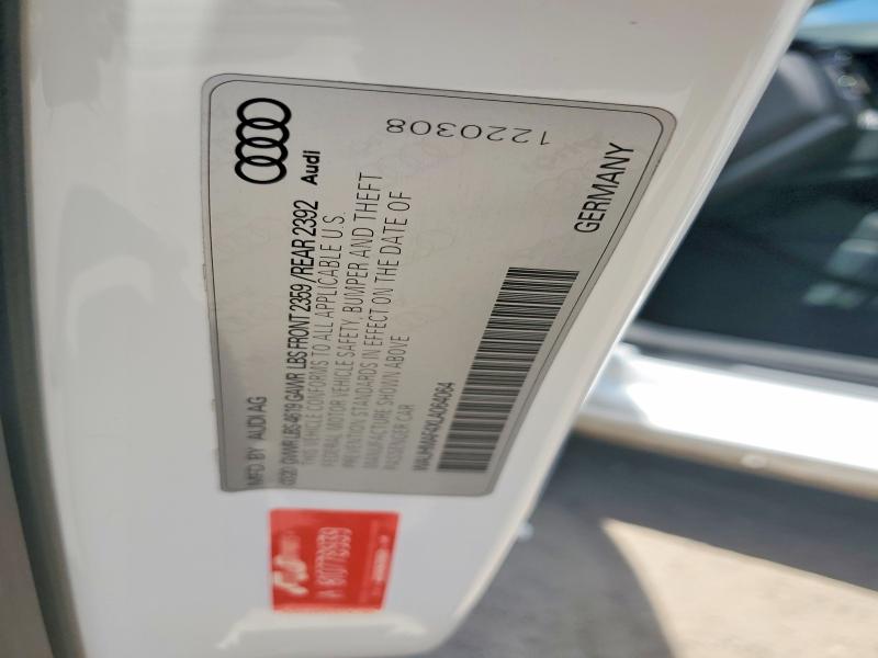 Aukcja sprzedaży 2020 Audi A4, vin: WAUHMAF4XLA064064, numer aukcji: 56054006