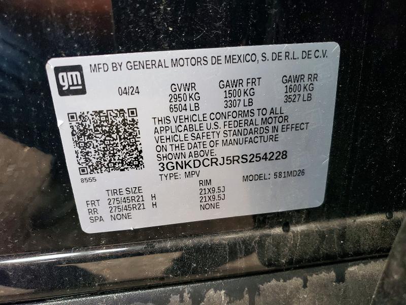 Aukcja sprzedaży 2024 Chevrolet Blazer, vin: 3GNKDCRJ5RS254228, numer aukcji: 58700336