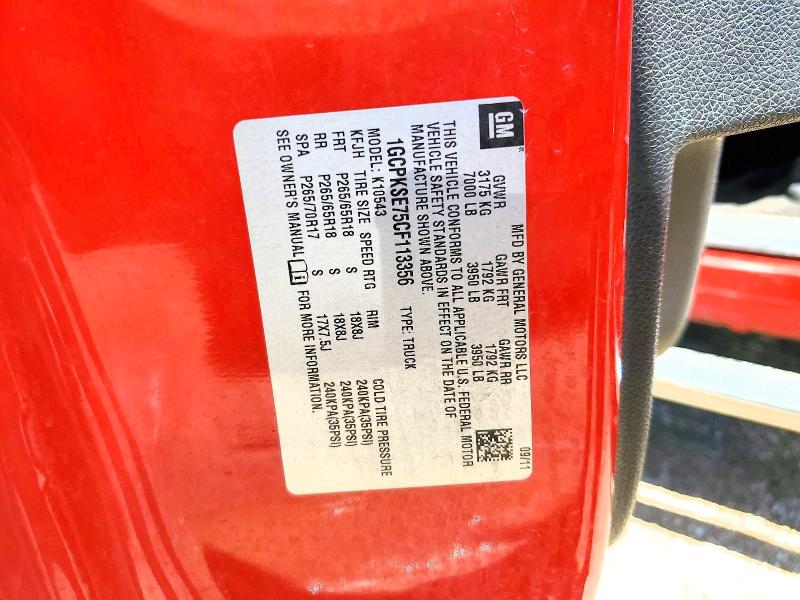 2012 Chevrolet Silverado მანქანა იყიდება აუქციონზე, vin: 1GCPKSE75CF113356, აუქციონის ნომერი: 56544716