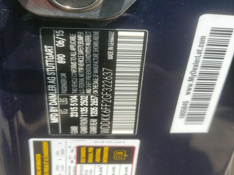 Продажа на аукционе авто 2016 Mercedes-benz E, vin: WDDKK6FF2GF322637, номер лота: 58299226