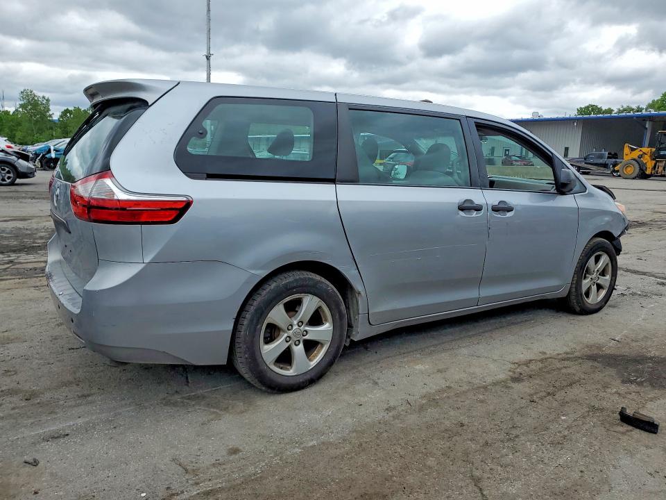 2016 Toyota Sienna მანქანა იყიდება აუქციონზე, vin: 5TDZK3DC1GS708045, აუქციონის ნომერი: 58209256