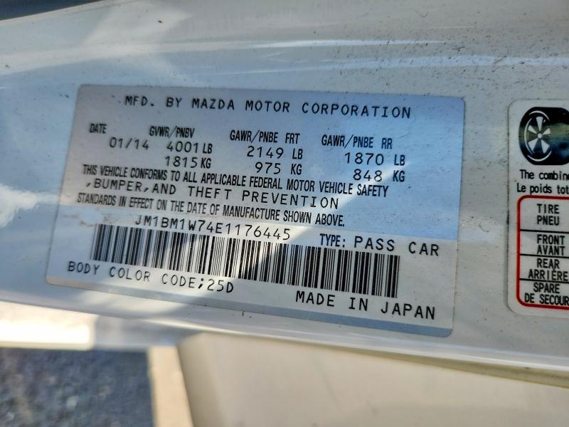 Продаж на аукціоні авто 2014 Mazda 3, vin: JM1BM1W74E1176445, номер лоту: 55442036