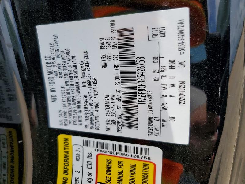 Продажа на аукционе авто 2024 Ford Gt, vin: 1FA6P8CF3R5426758, номер лота: 55903916