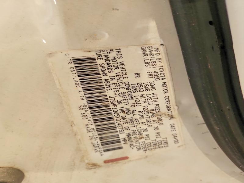 Продажа на аукционе авто 2000 Lexus Rx, vin: JT6HF10U5Y0142793, номер лота: 55112336