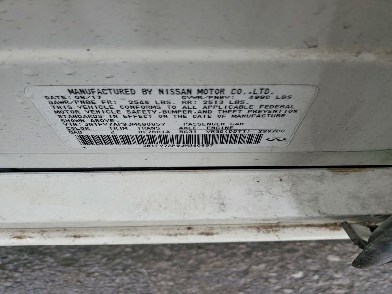 Продаж на аукціоні авто 2018 Infiniti Q50, vin: JN1FV7AP9JM460657, номер лоту: 58236886