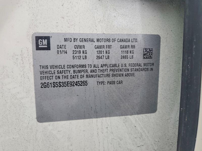 2014 Cadillac Xts მანქანა იყიდება აუქციონზე, vin: 2G61S5S35E9245265, აუქციონის ნომერი: 57969316
