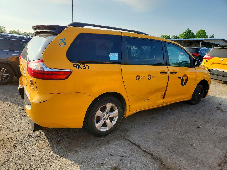 2017 Toyota Sienna მანქანა იყიდება აუქციონზე, vin: 5TDKZ3DC5HS885275, აუქციონის ნომერი: 57138526