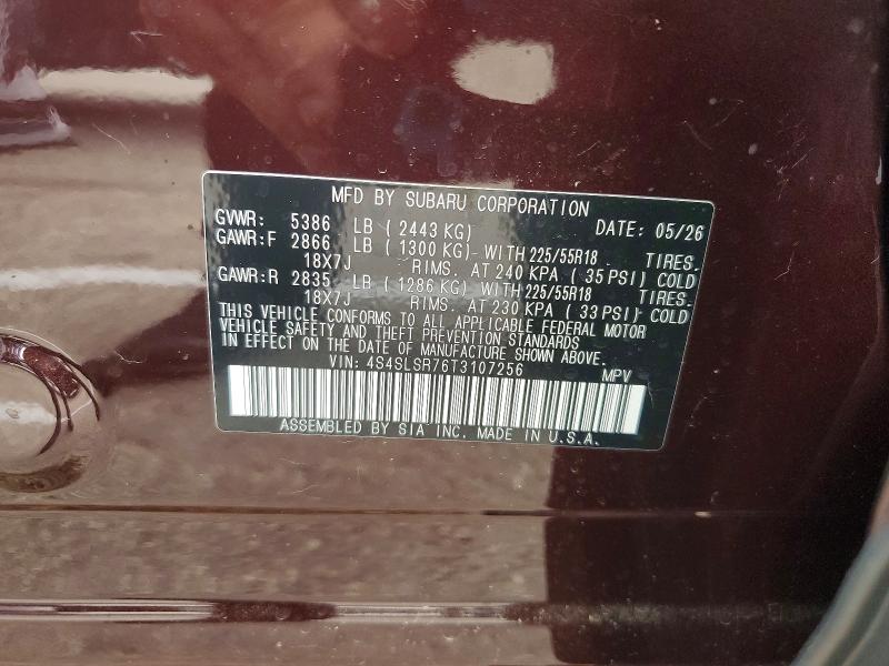 Продаж на аукціоні авто 2026 Subaru Forester, vin: 4S4SLSR76T3107256, номер лоту: 57025106