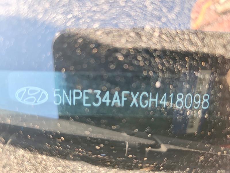 2016 Hyundai Sonata მანქანა იყიდება აუქციონზე, vin: 5NPE34AFXGH418098, აუქციონის ნომერი: 55795966