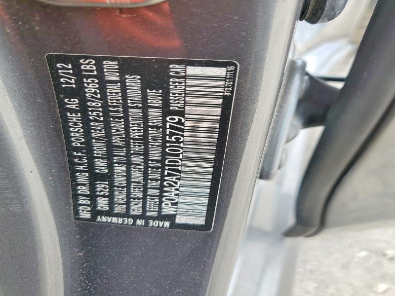 Продажа на аукционе авто 2013 Porsche Panamera, vin: WP0AA2A71DL015779, номер лота: 56862186