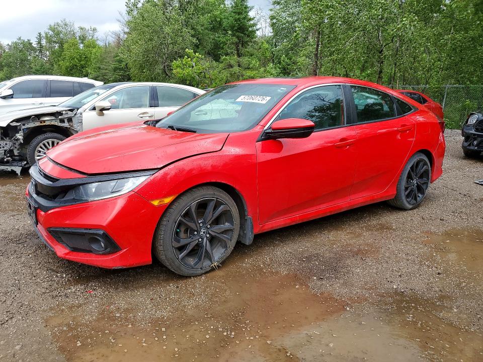Продаж на аукціоні авто 2019 Honda Civic, vin: 2HGFC2F84KH018320, номер лоту: 57060726