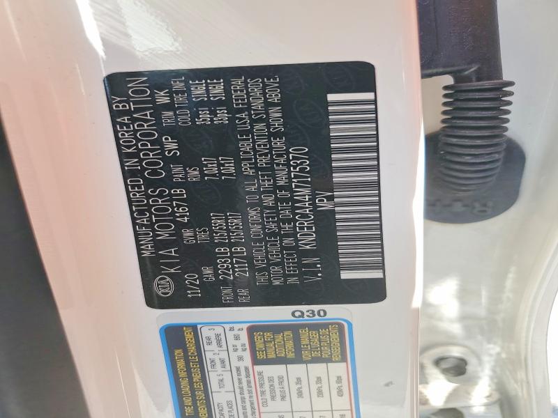 57163466 :رقم المزاد ، KNDERCAA4M7175370 vin ، 2021 Kia Seltos مزاد بيع
