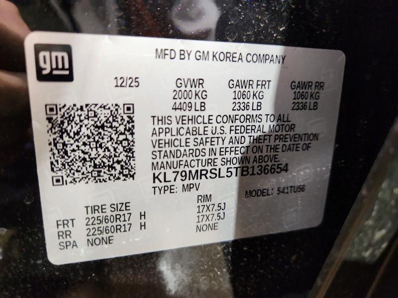 Продаж на аукціоні авто 2026 Chevrolet Trailblazer, vin: KL79MRSL5TB136654, номер лоту: 85612675