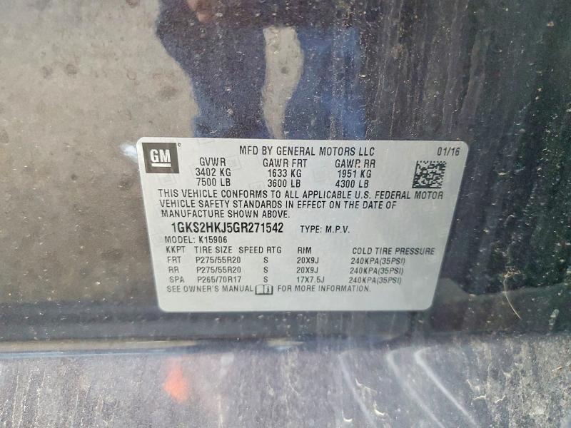 Продажа на аукционе авто 2016 Gmc Yukon Xl, vin: 1GKS2HKJ5GR271542, номер лота: 58117456