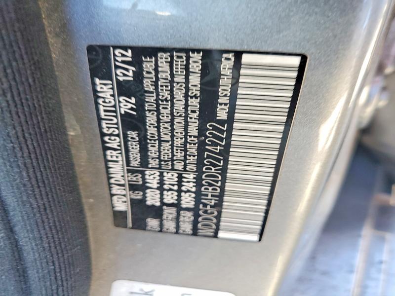 58310126 :رقم المزاد ، WDDGF4HB2DR274222 vin ، 2013 Mercedes-benz C مزاد بيع